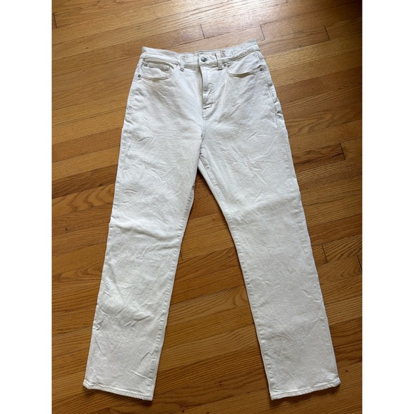Madewell Denim - Madewell Straight-Leg Jeans in Off-White